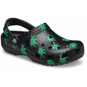 Crocs Classic Hemp Leaf Klumpa Férfi Fekete | HU 0807QMAZ